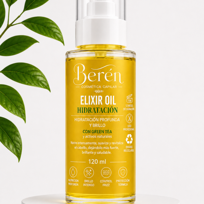 Elixir Oil Hidratación Berén 120 ml para cabello seco y deshidratado