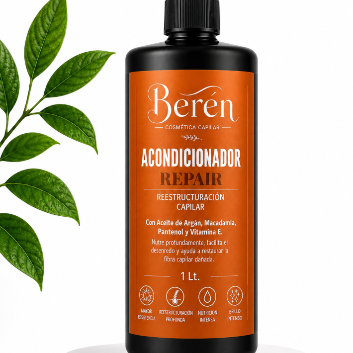Acondicionador Repair Berén 1 Litro para cabello dañado y debilitado