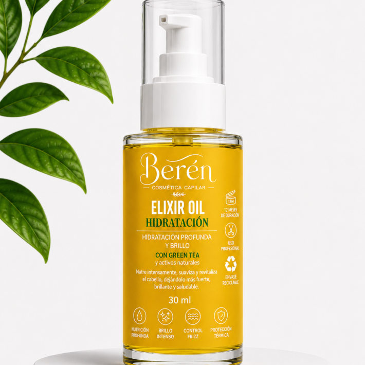 Elixir Oil Hidratación Berén 30 ml para cabello seco y deshidratado