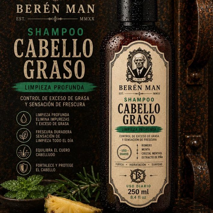BEREN MAN - SHAMPOO CABELLO GRASO